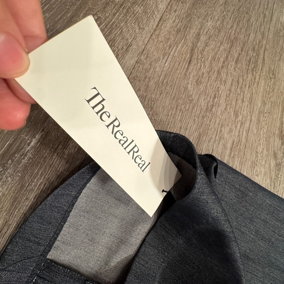 Calvin Klein Dress Womens 8 Gray Denim Chambray Sleeveless Cocktail Party Casual - Picture 2 of 14